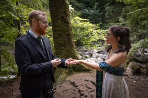 A moment from the ceremony